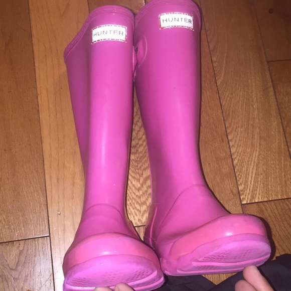 Hunter Pink Rain boots ( Kids) - Picture 3 of 3